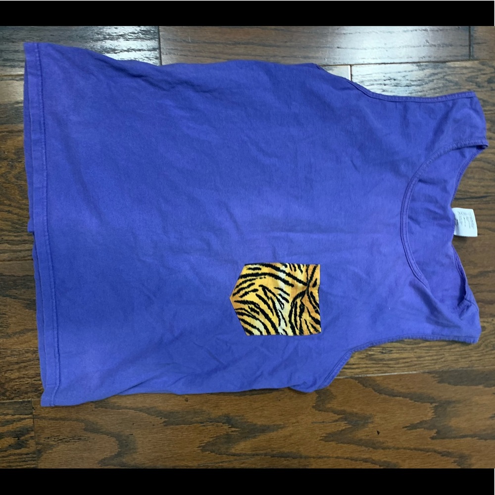 Purple tiger pocket tank LSU